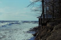 View south along the beach